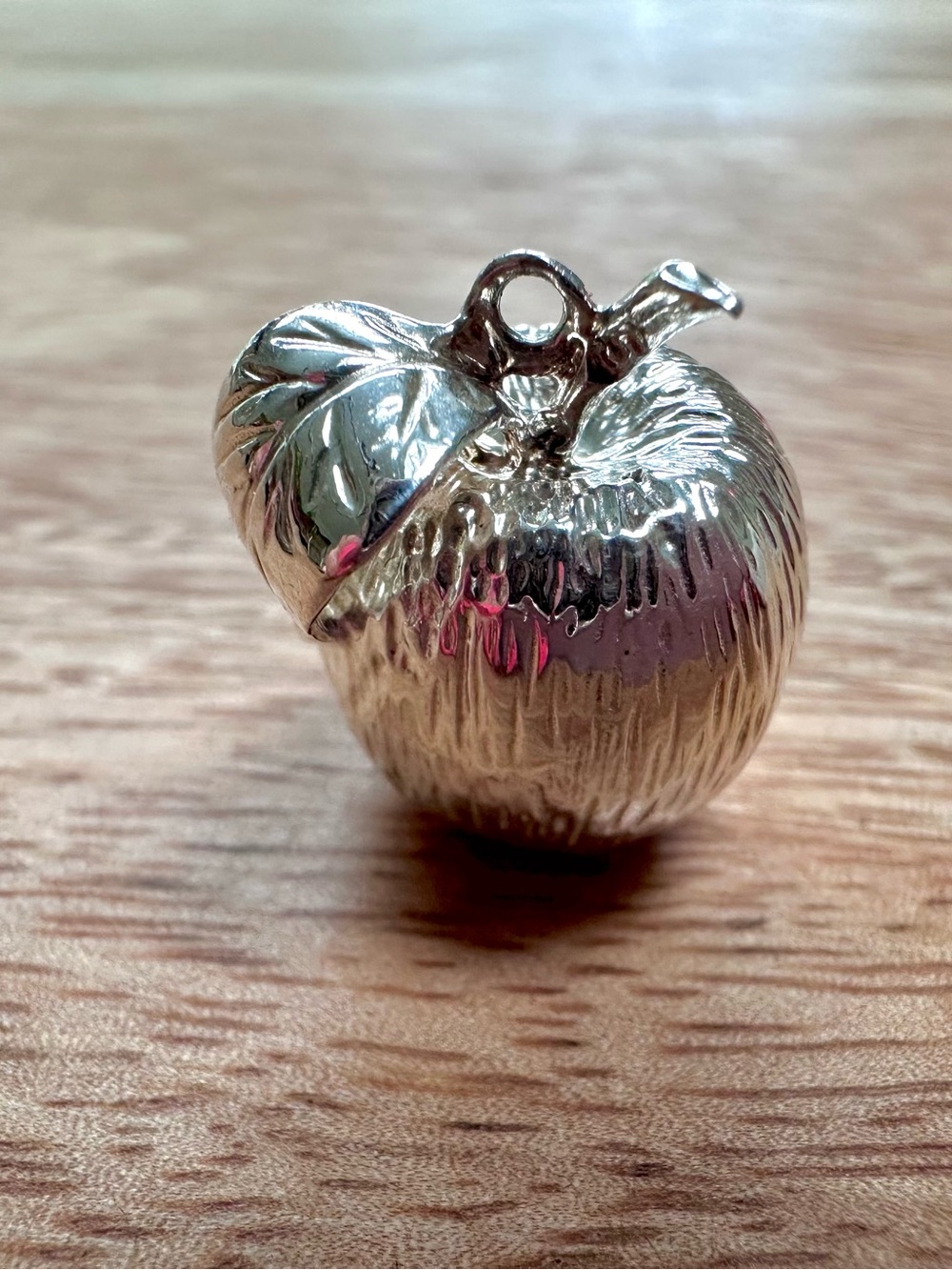 Sterling Silver Apple Charm Pendant - Women's Jewelry